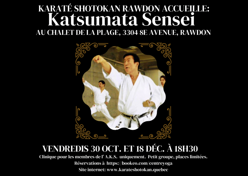 Karaté Shotokan accueille Katsumata Sensei